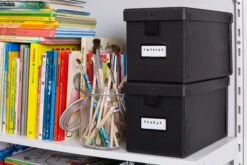 Box Lasche Schmal Graphit -Einrichtungsgeschäft 300282 10851