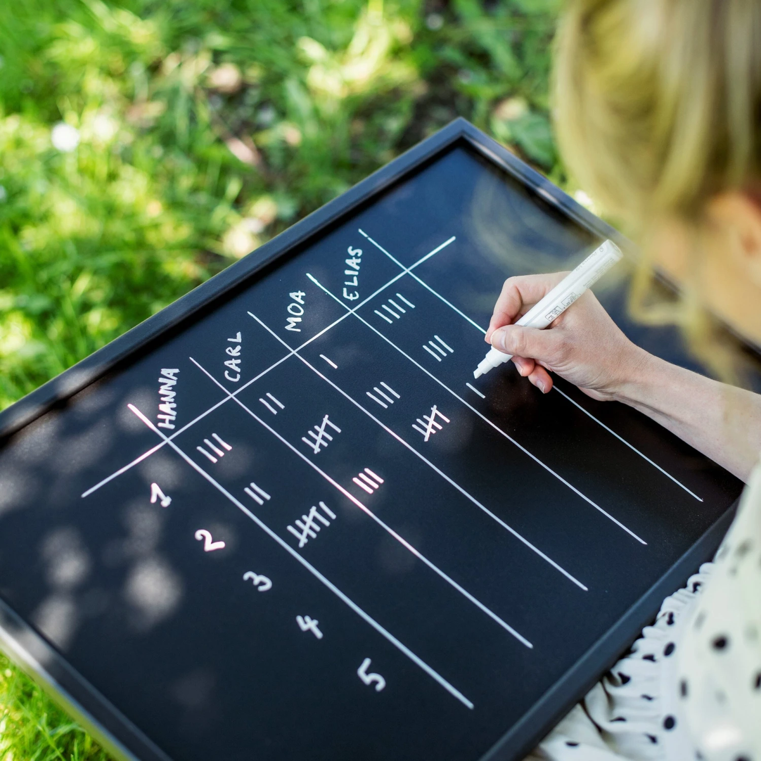 Schreibtafel 40x60cm Schwarz 5 Schreibtafel 40x60cm Schwarz – Bild 3