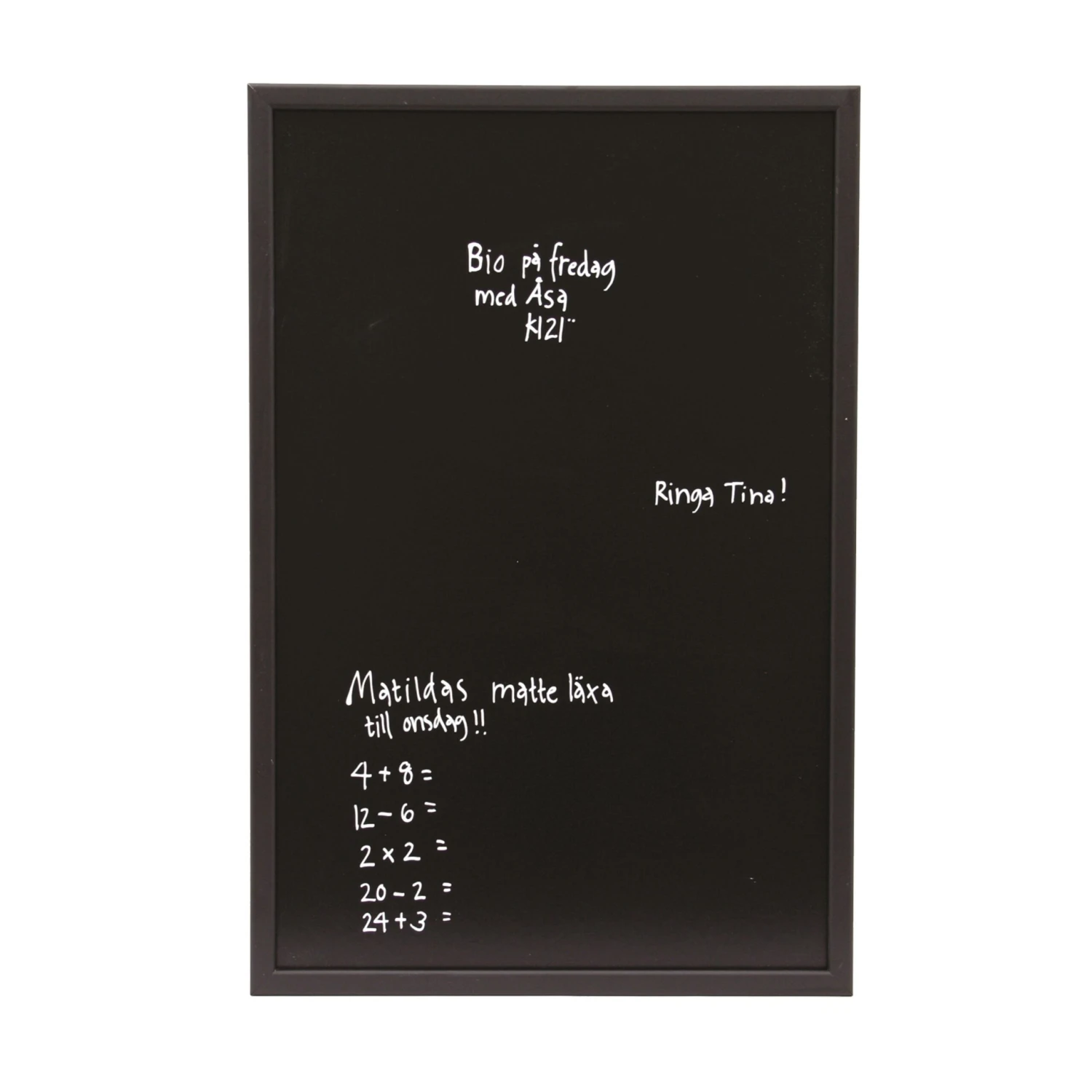 Schreibtafel 40x60cm Schwarz 3 Schreibtafel 40x60cm Schwarz