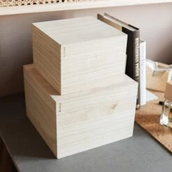 Box Holz Deckel Groß -Einrichtungsgeschäft 301636 20920