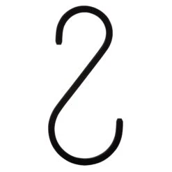 S-Haken Eisen 10 Cm Schwarz