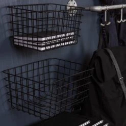 Korb Draht Klein Schwarz -Einrichtungsgeschäft 372181 12575
