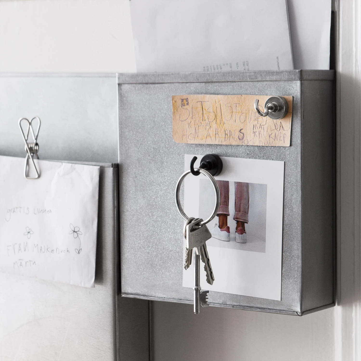 Haken Magnet Schwarz 5 Haken Magnet Schwarz – Bild 3