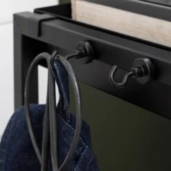 Haken Magnet Schwarz 11 Haken Magnet Schwarz -Einrichtungsgeschäft 372607 14553