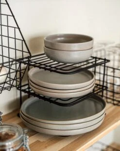 Regal Ecke 2 Ebenen Schwarz -Einrichtungsgeschäft 374372 37621