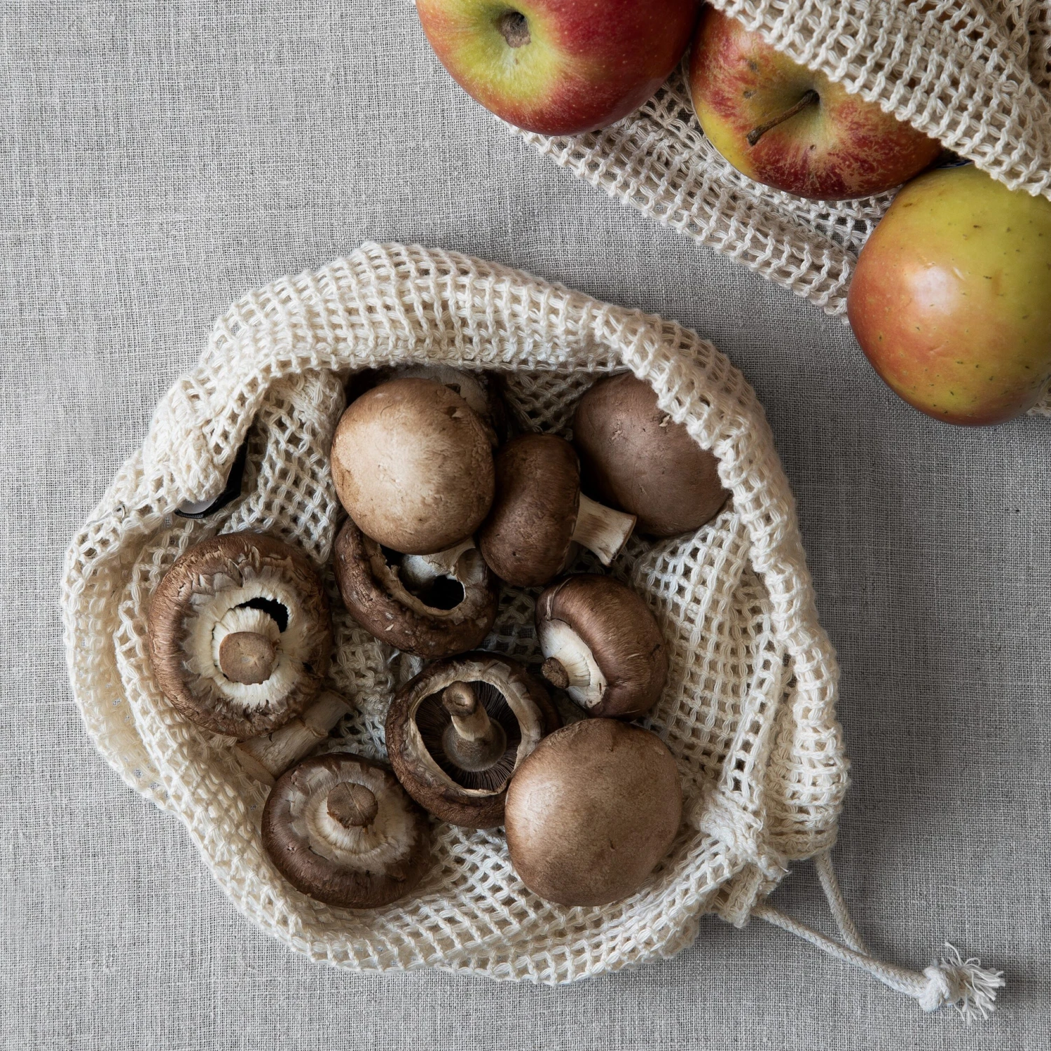 Netztasche Baumwolle Klein 4 Netztasche Baumwolle Klein – Bild 2