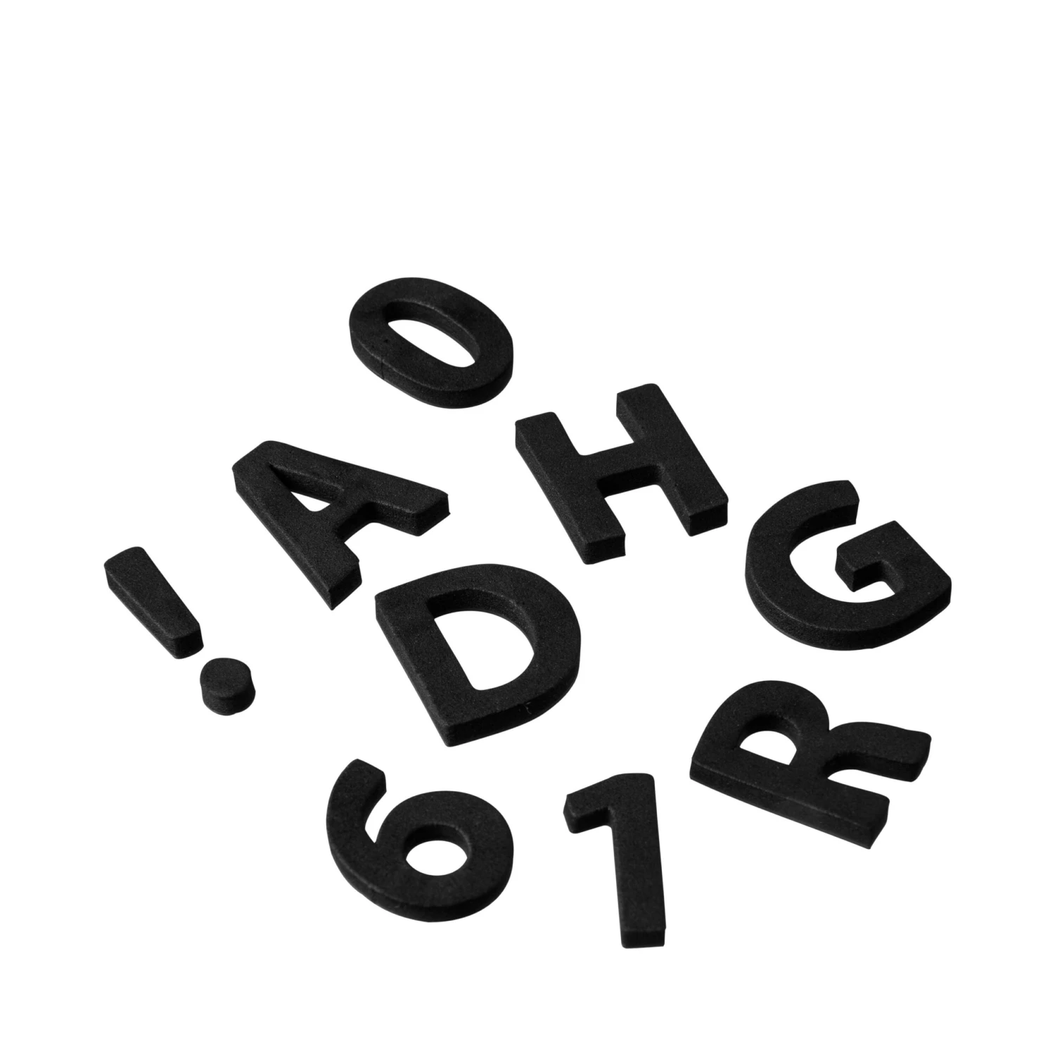 Magnetbuchstaben Schwarz 4 Magnetbuchstaben Schwarz – Bild 2