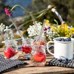 Strohhalm Glas 4er-Pack -Einrichtungsgeschäft 375179 16764 3