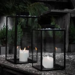 Laterne Metall Schwarz Klein -Einrichtungsgeschäft 375211 17631