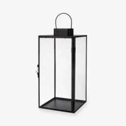Laterne Metall Schwarz Groß