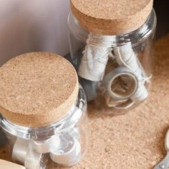 Glasgefäß Korkdeckel Groß -Einrichtungsgeschäft 375279 20942