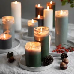 Blockkerze Stearin 15x7cm Hellgrün 7 Blockkerze Stearin 15x7cm Hellgrün -Einrichtungsgeschäft 375816 21737