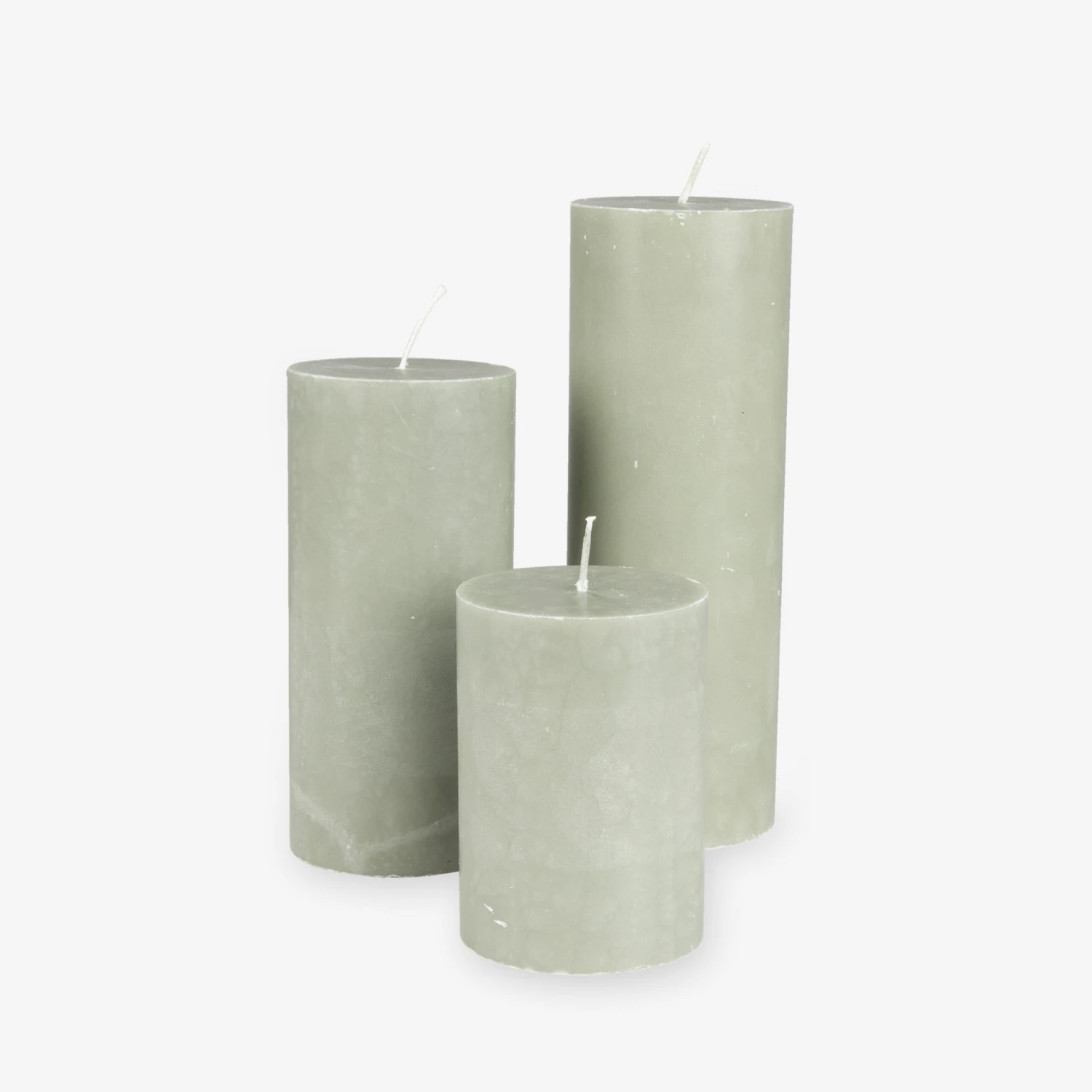 Blockkerze Stearin 20x7cm Hellgrün 4 Blockkerze Stearin 20x7cm Hellgrün – Bild 2