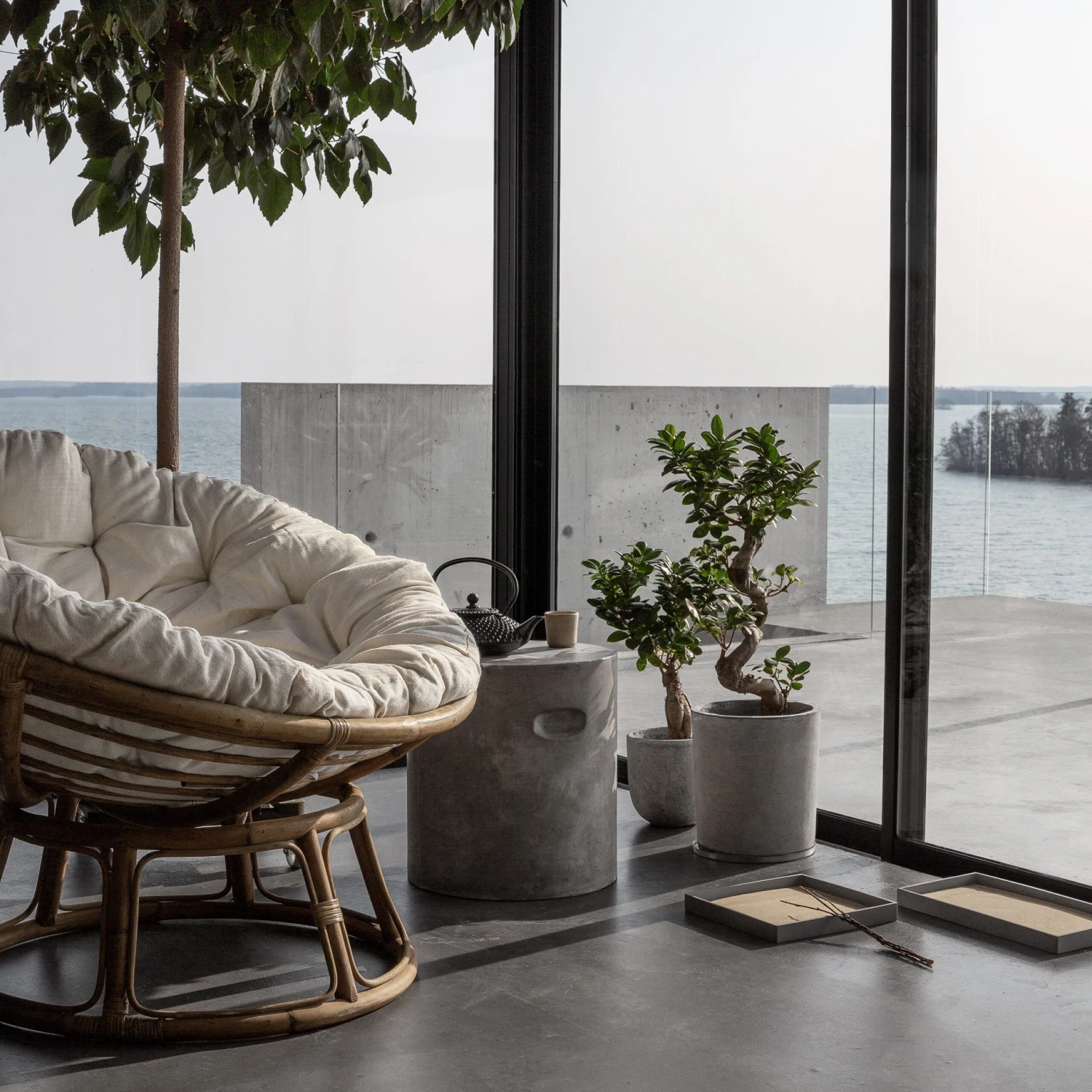 Sitzkissen Groß Rund Cremefarben 8 Sitzkissen Groß Rund Cremefarben – Bild 6