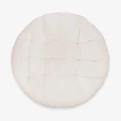 Sitzkissen Groß Rund Cremefarben