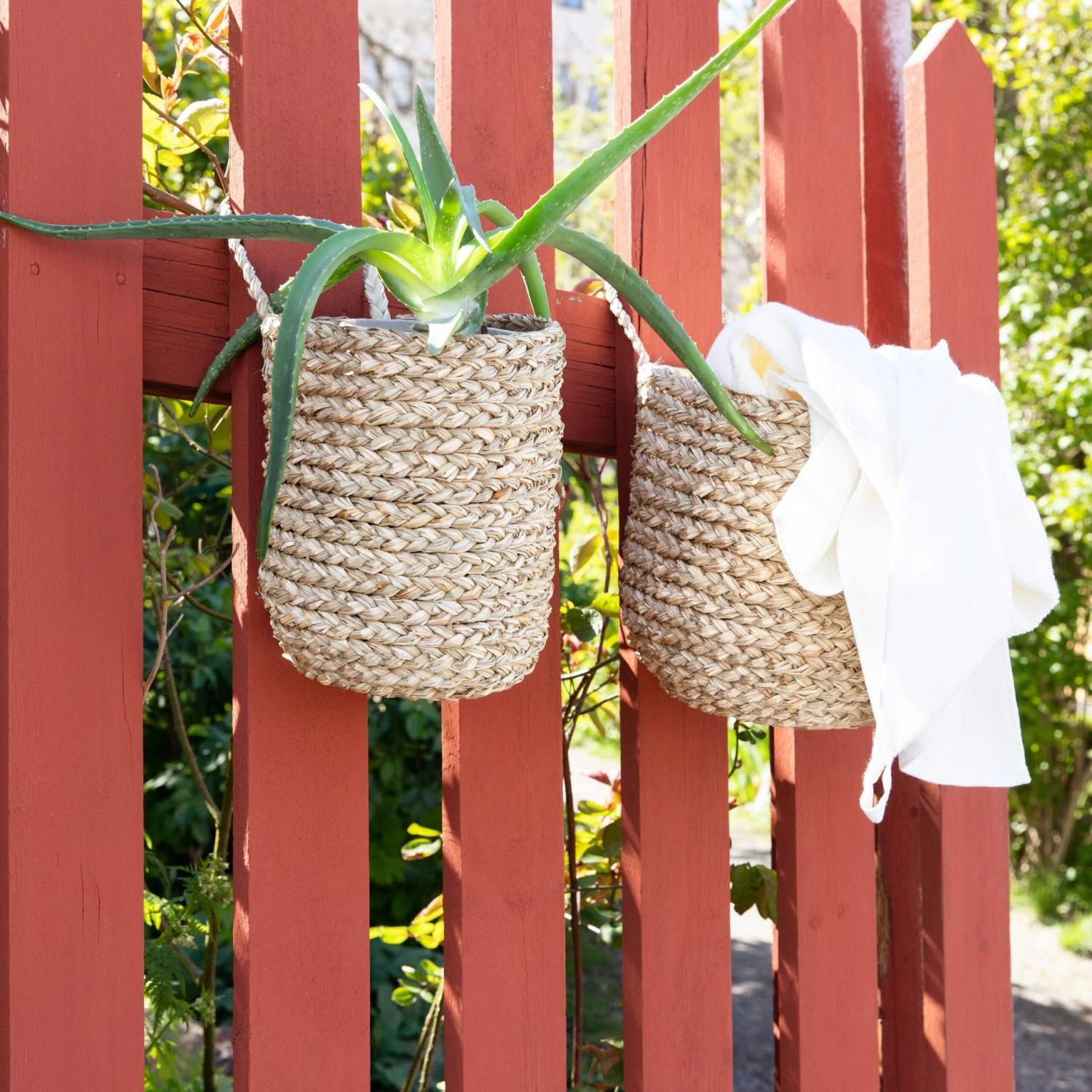 Wandkorb Rund Seegras Groß 4 Wandkorb Rund Seegras Groß – Bild 2