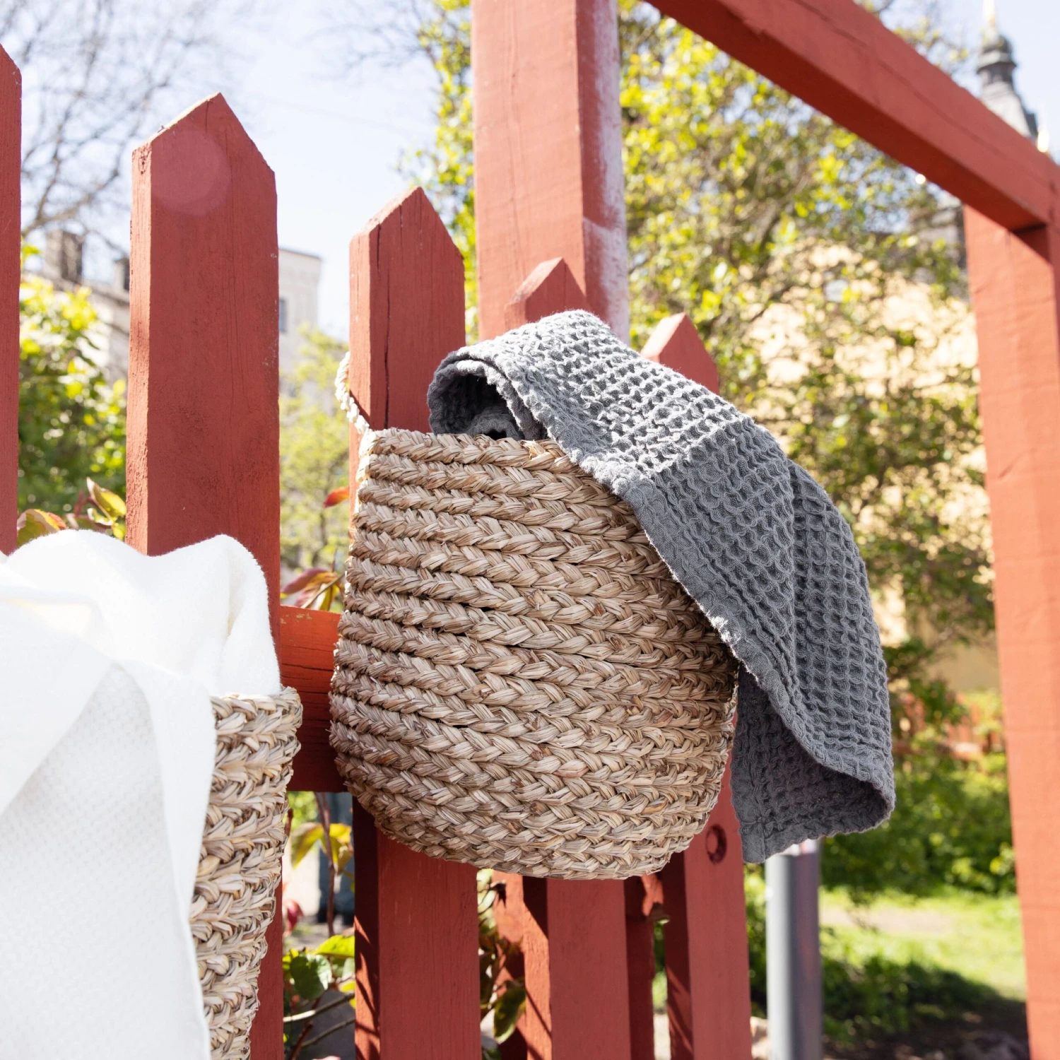 Wandkorb Rund Seegras Groß 5 Wandkorb Rund Seegras Groß – Bild 3