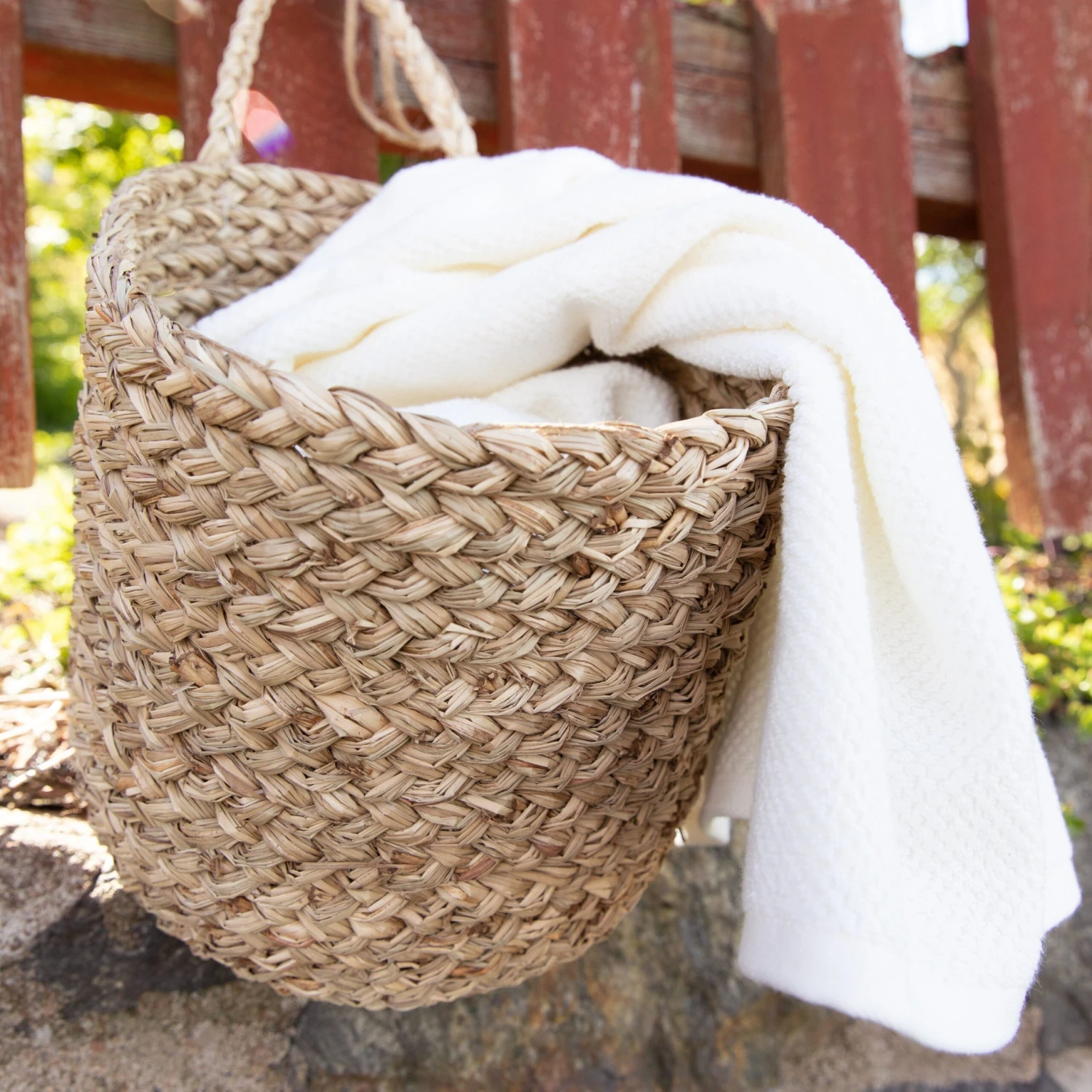 Wandkorb Rund Seegras Groß 6 Wandkorb Rund Seegras Groß – Bild 4