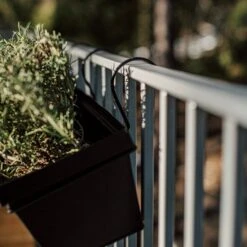 Aufhängung Balkonkasten Metall Schwarz -Einrichtungsgeschäft 400323 33421