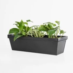 Balkonkasten Metall Schwarz -Einrichtungsgeschäft 400324 24748