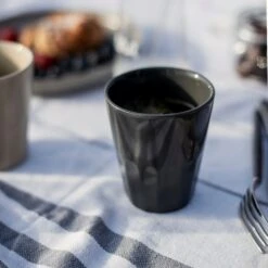 Becher Porzellan Grau -Einrichtungsgeschäft 400488 27114