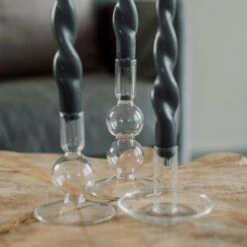 Kerzenständer Glas Zepter Hoch -Einrichtungsgeschäft 400546 28343