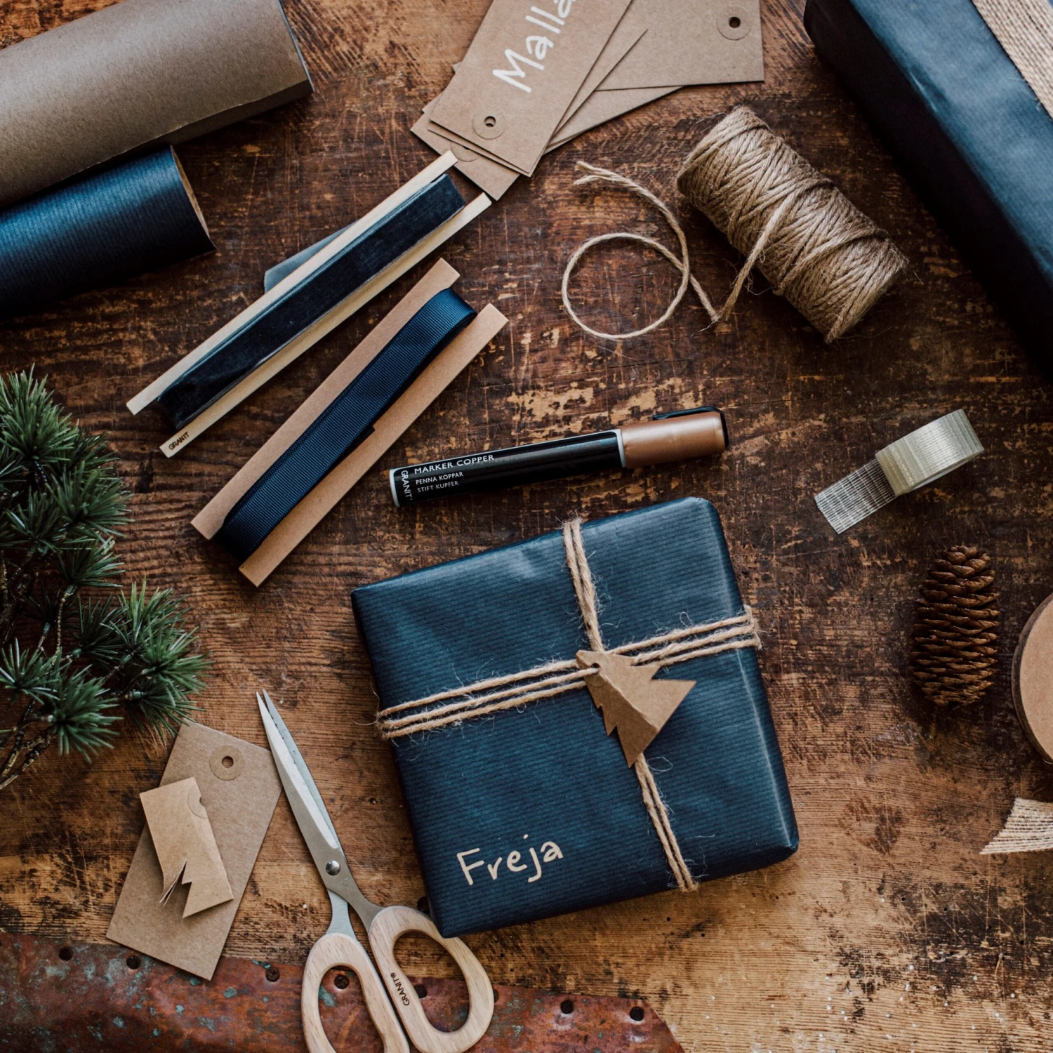 Gift Ribbon Dark Blue 4 Gift Ribbon Dark Blue – Bild 2