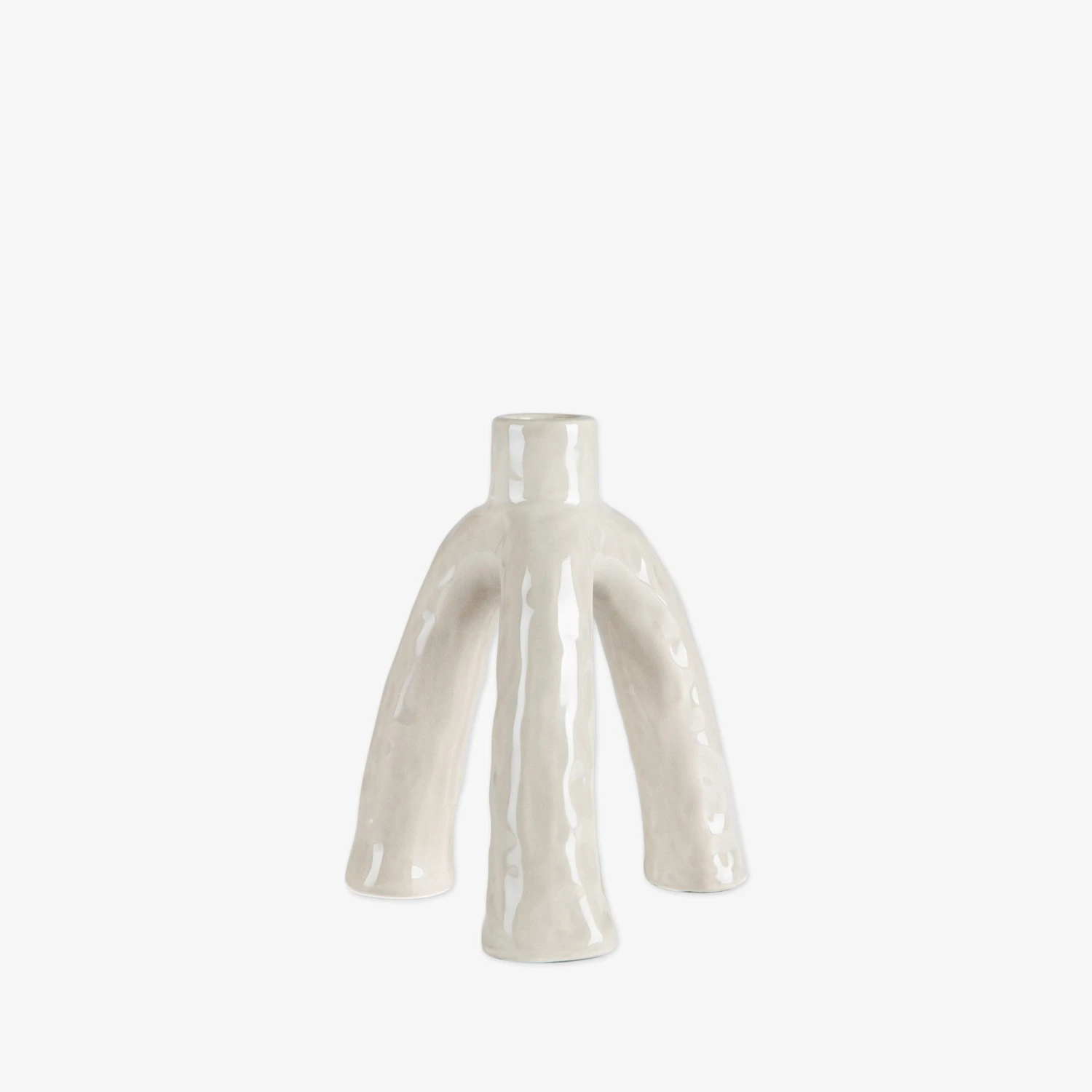 Kerzenleuchter High Flow Warmgrau 3 Kerzenleuchter High Flow Warmgrau