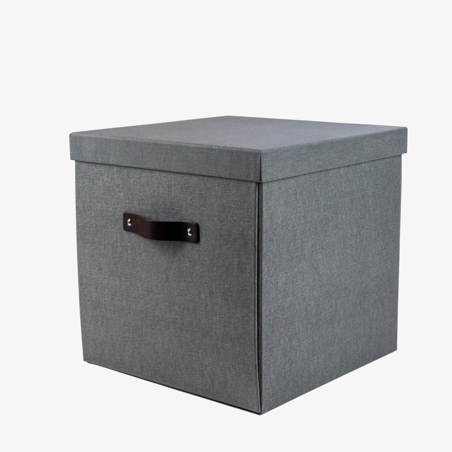 Storage Box High Canvas Dark Grey 3 Storage Box High Canvas Dark Grey