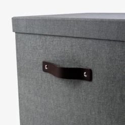 Storage Box High Canvas Dark Grey 10 Storage Box High Canvas Dark Grey -Einrichtungsgeschäft 401186 28185