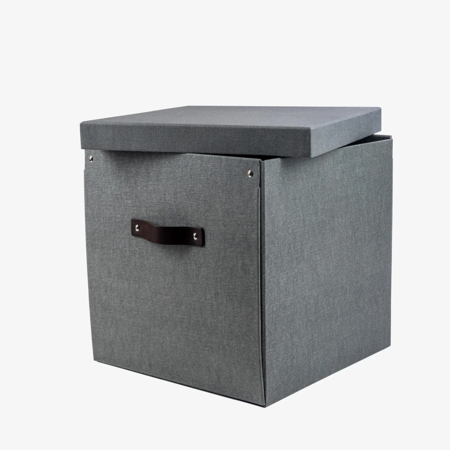 Storage Box High Canvas Dark Grey 4 Storage Box High Canvas Dark Grey – Bild 2