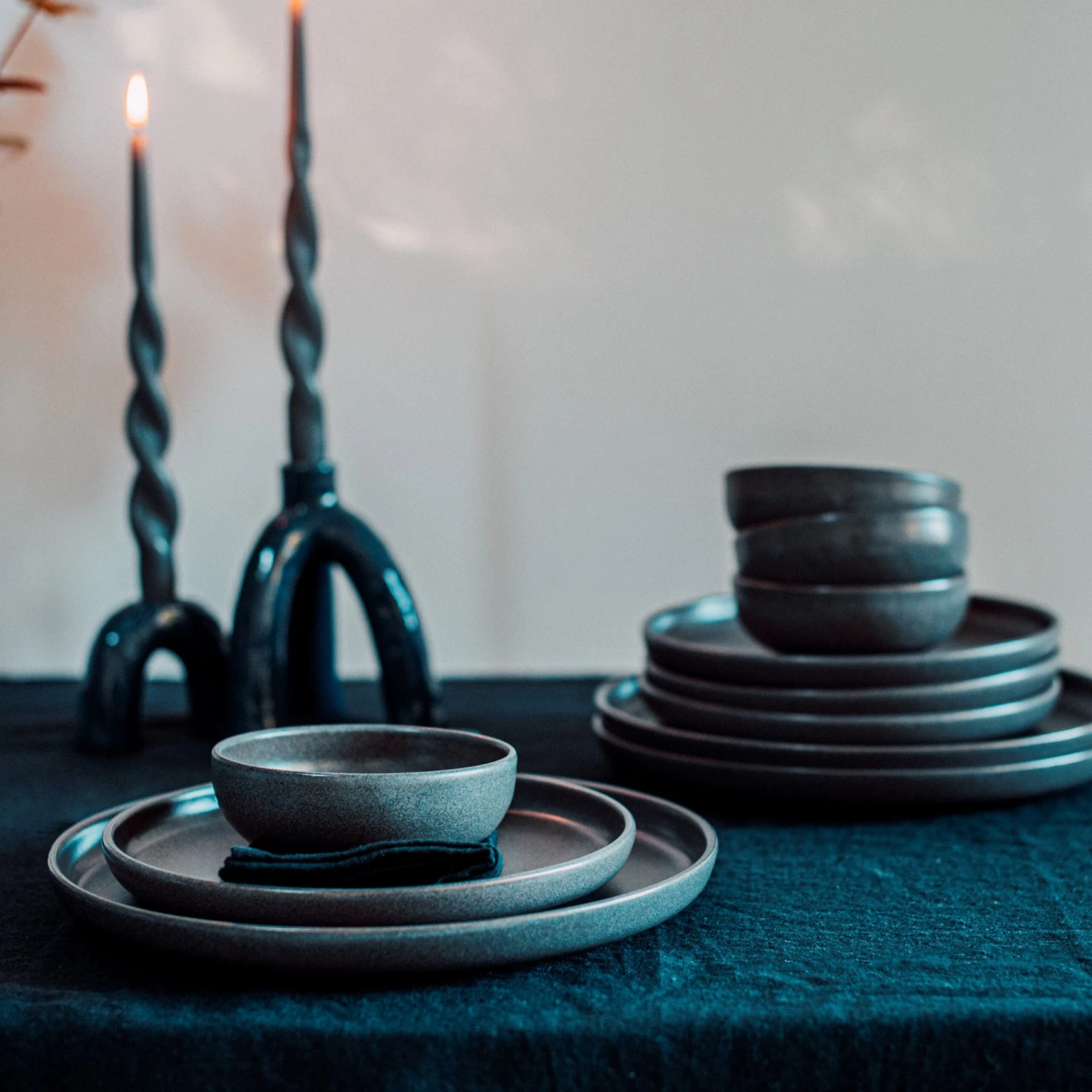 Teller Bruno Steingut 22 Cm Dunkelgrau 7 Teller Bruno Steingut 22 Cm Dunkelgrau – Bild 5