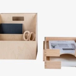 Letter Tray A4 2pcs Wood -Einrichtungsgeschäft 401249 29241