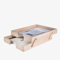 Letter Tray A4 2pcs Wood -Einrichtungsgeschäft 401249 29258