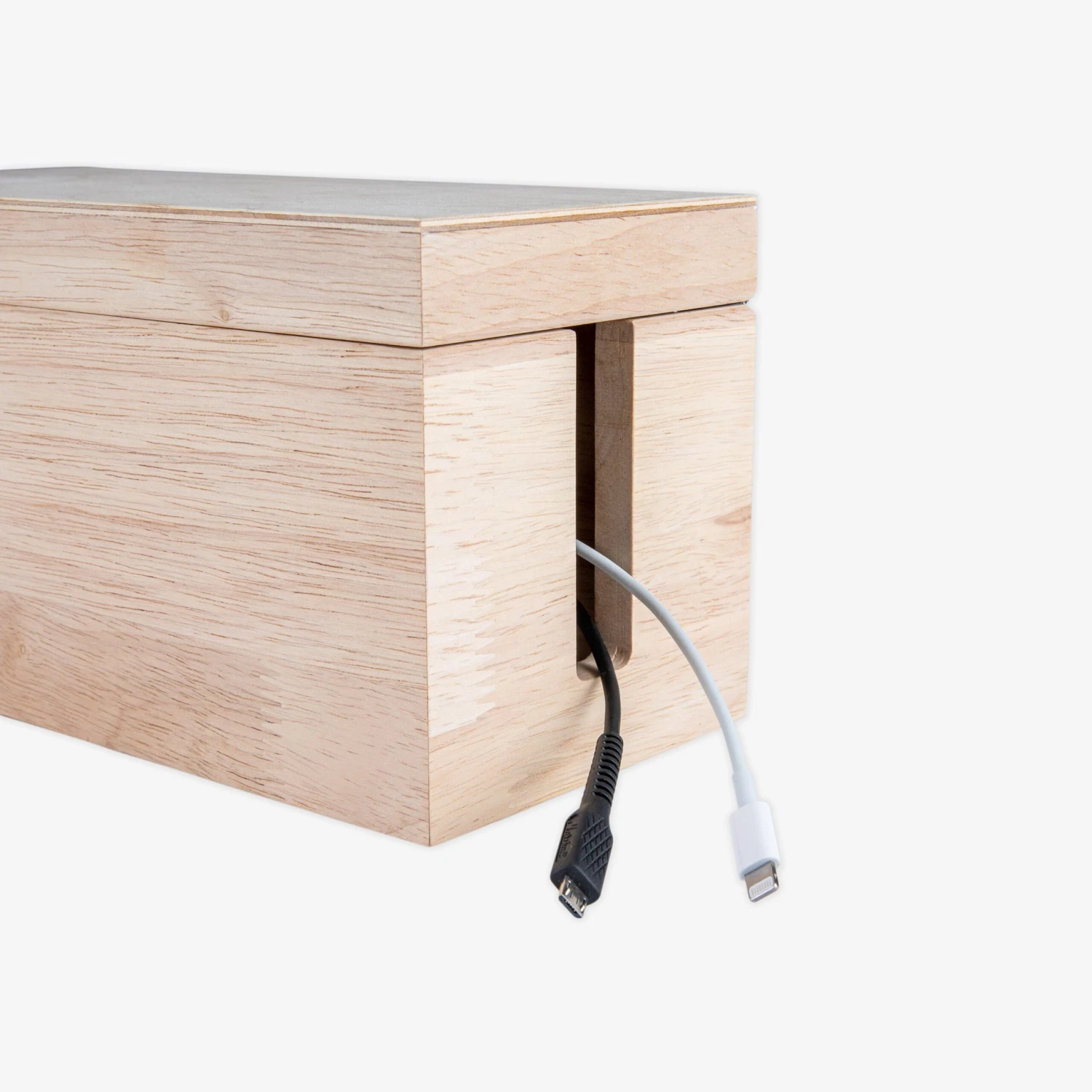 Kabelbox Holz Klein 6 Kabelbox Holz Klein – Bild 4