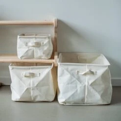 Korb Faltbar Groß Weiß 11 Korb Faltbar Groß Weiß -Einrichtungsgeschäft 401267 30615