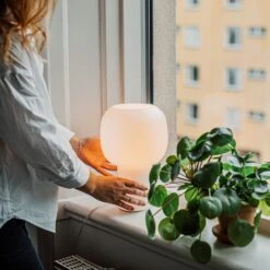 Tischlampe Opal Weiß -Einrichtungsgeschäft 401354 31149