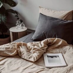 Kopfkissenbezug Bio-Baumwolle 50 X 60 Sand -Einrichtungsgeschäft 401441 32225