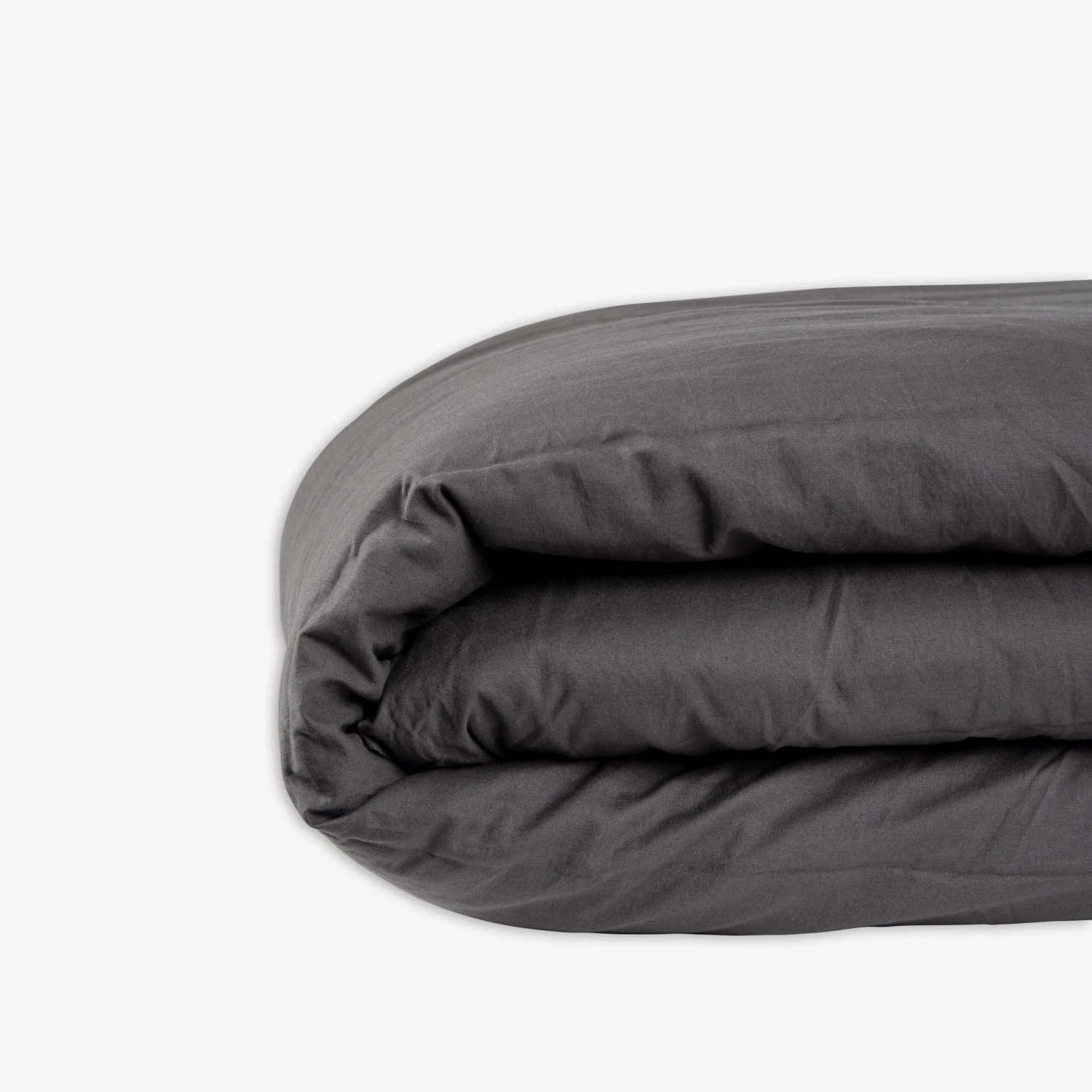 Bettbezug Bio-Baumwolle 150 X 200 Dunkelgrau 4 Bettbezug Bio-Baumwolle 150 X 200 Dunkelgrau – Bild 2