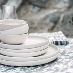 Teller Bruno Steingut 22 Cm Creme -Einrichtungsgeschäft 401458 34159