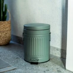 Pedal-Eimer Metall 5 L Agavegrün -Einrichtungsgeschäft 401566 32836