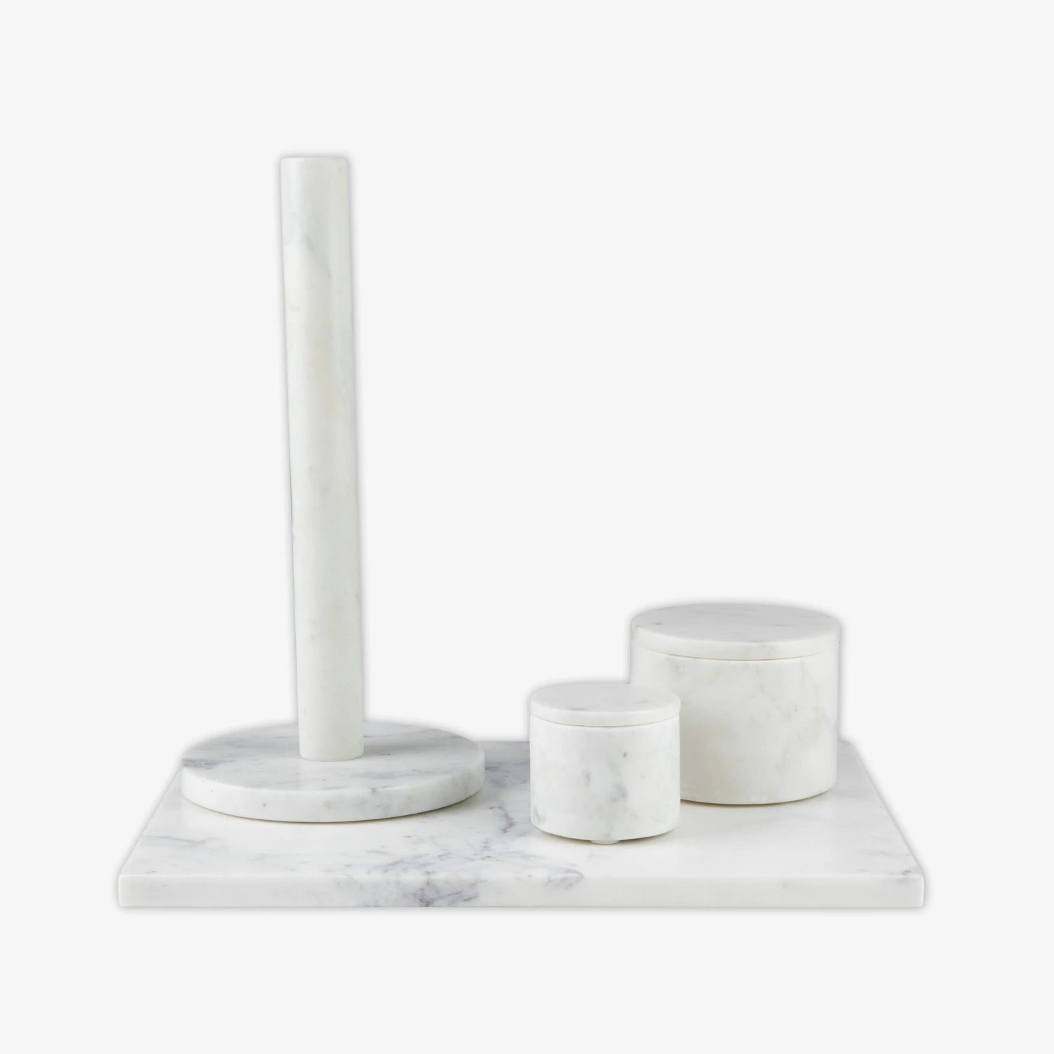 Papierhalter Marmor Weiß 4 Papierhalter Marmor Weiß – Bild 2