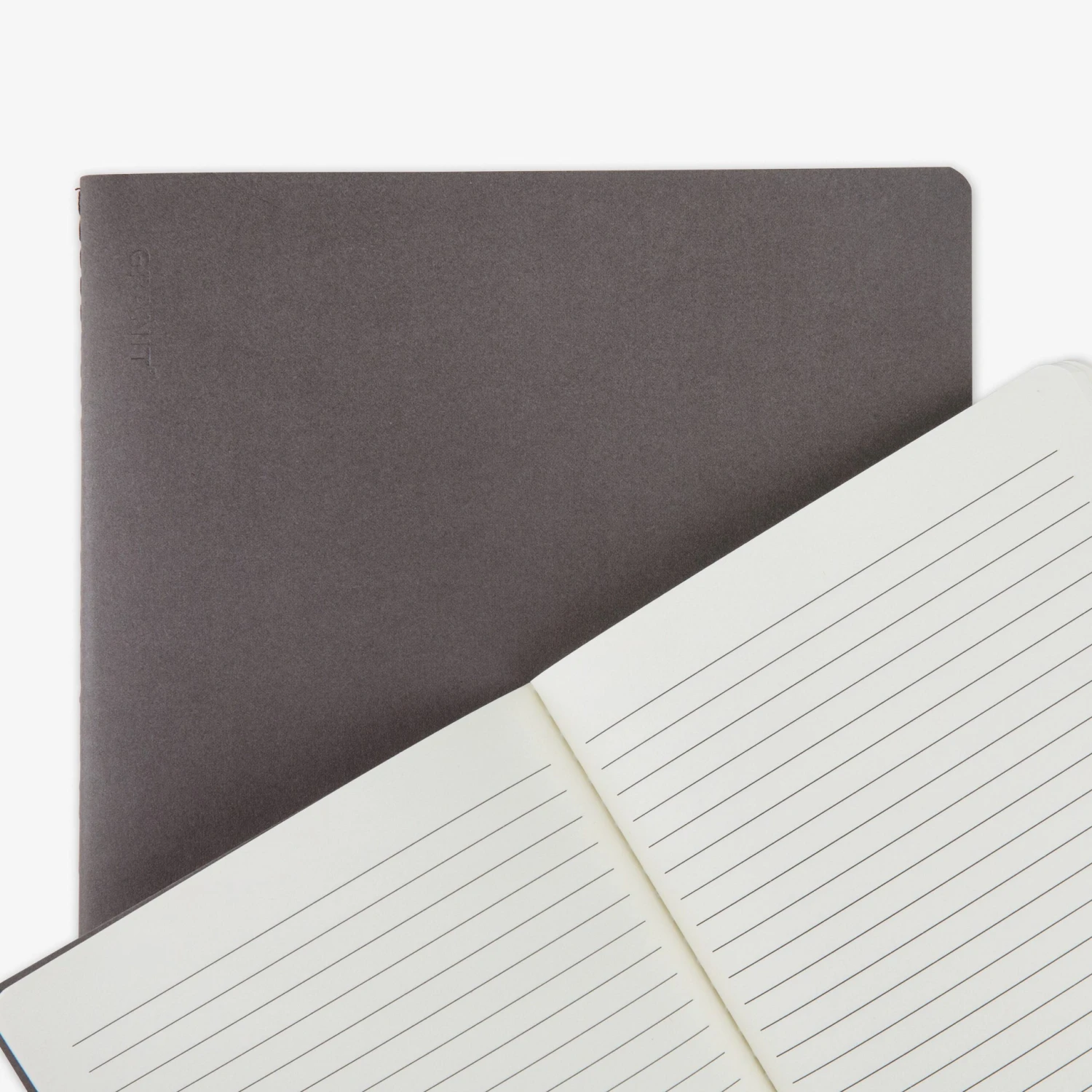 Notizblock Liniert A5 Dunkelgrau 4 Notizblock Liniert A5 Dunkelgrau – Bild 2