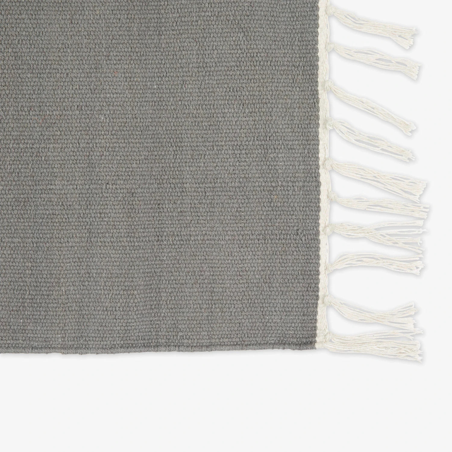 Teppich Baumwolle 140 X 200 Dunkelgrau 5 Teppich Baumwolle 140 X 200 Dunkelgrau – Bild 3