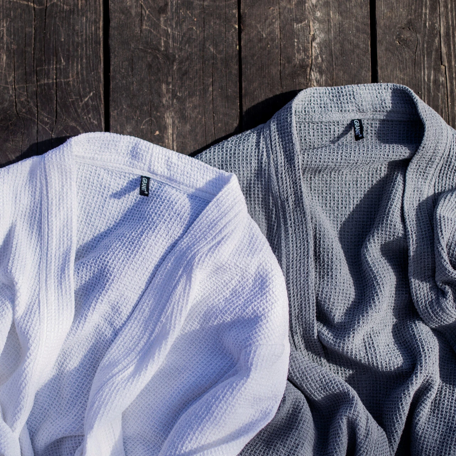 Bademantel Waffelstruktur Weiß Einheitsgröße 7 Bademantel Waffelstruktur Weiß Einheitsgröße – Bild 5