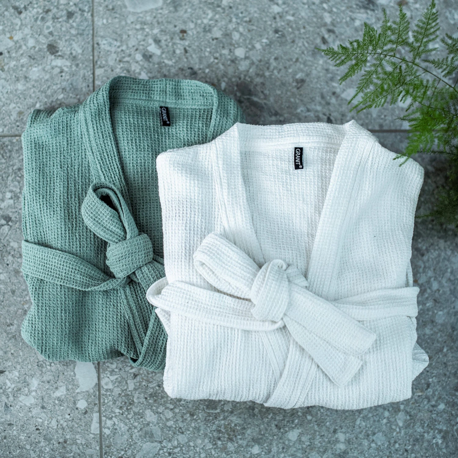 Bademantel Waffelstruktur Weiß Einheitsgröße 8 Bademantel Waffelstruktur Weiß Einheitsgröße – Bild 6