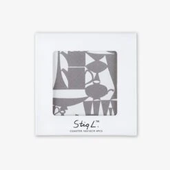 Untersetzer Stig Lindberg Wrap 4er-Pack Grau