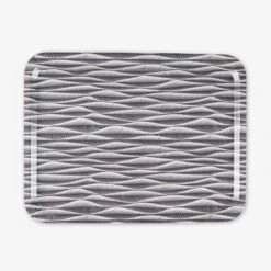 Tablett Stig Lindberg Korrugalion 43 X 33 Cm Grau