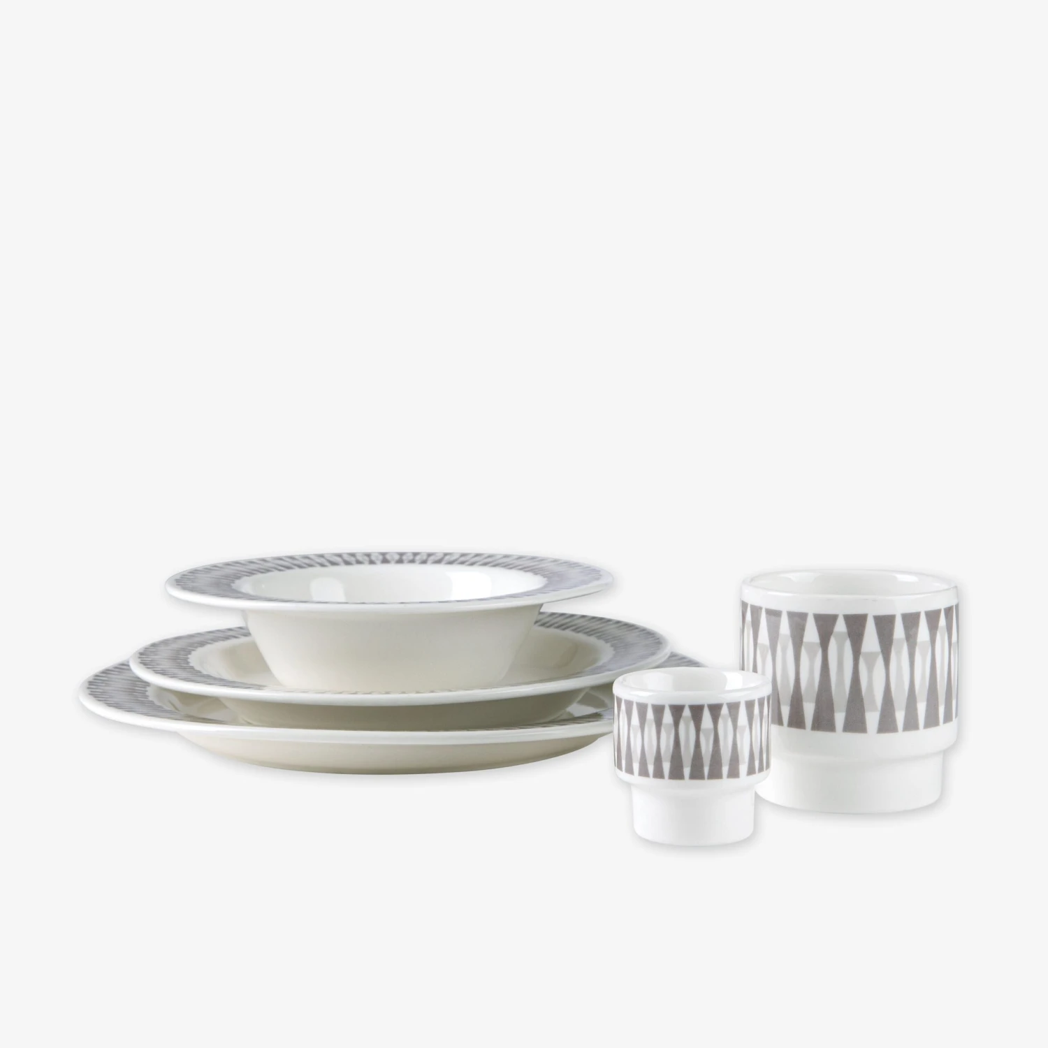 Teller Stig Lindberg Diabolo Tief 18 Cm Grau 6 Teller Stig Lindberg Diabolo Tief 18 Cm Grau – Bild 4