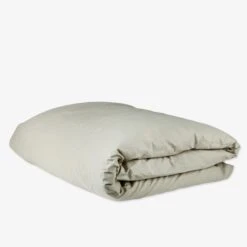 Bettbezug Bio-Baumwolle 220 X 220 Hell Khaki Grün